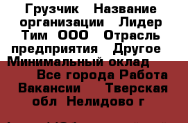 Грузчик › Название организации ­ Лидер Тим, ООО › Отрасль предприятия ­ Другое › Минимальный оклад ­ 19 000 - Все города Работа » Вакансии   . Тверская обл.,Нелидово г.